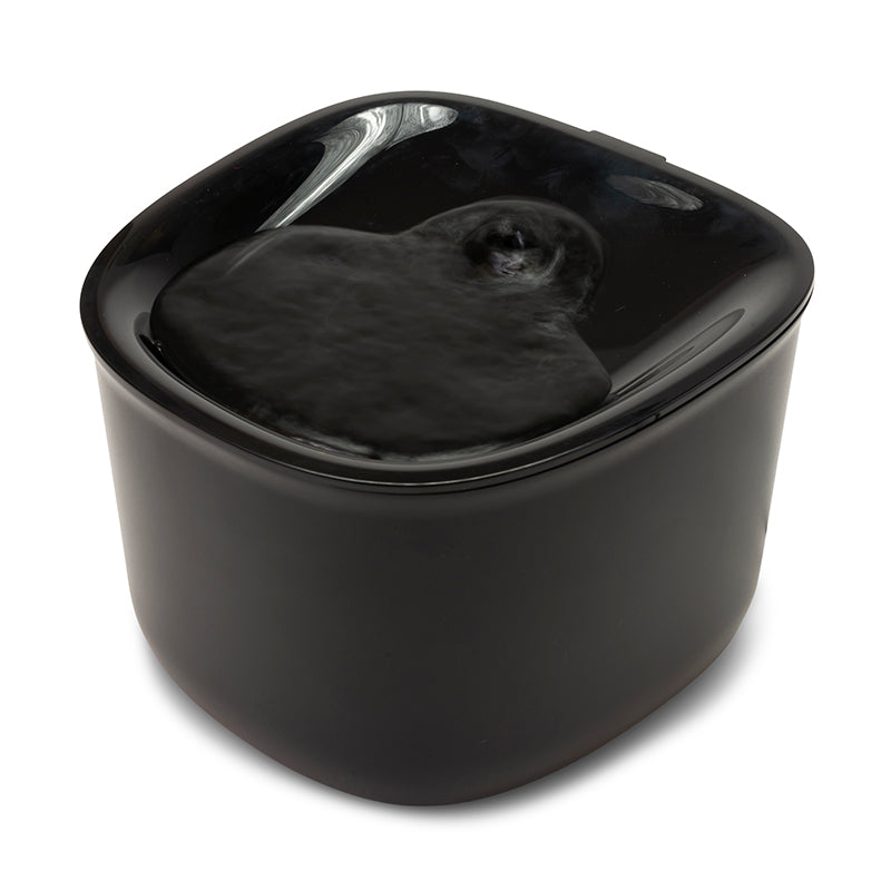 Pettadore Hydrate Lite Zwart drinkfontein katten honden waterfontein, kattenfontein zwart